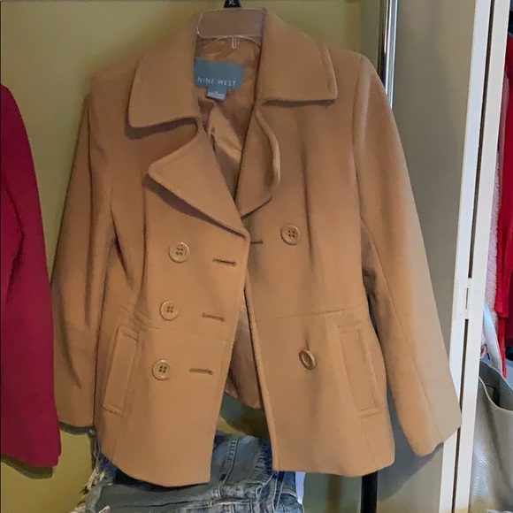 Nine West Jackets & Blazers - Pea coat. Tan in color. Nine West.